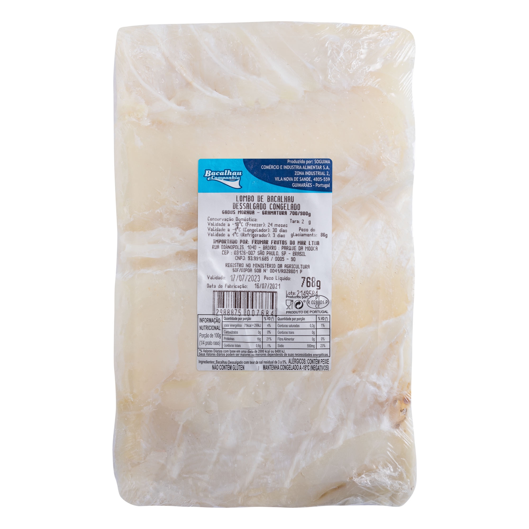 Frumar - Lombo de Bacalhau Gadus Morhua Gold